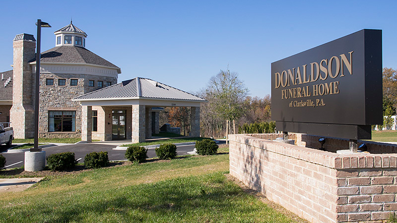 Donaldson Funeral Home entrance